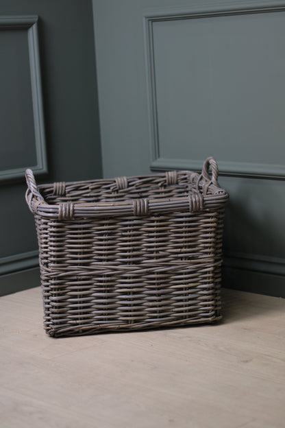 grey washed basket