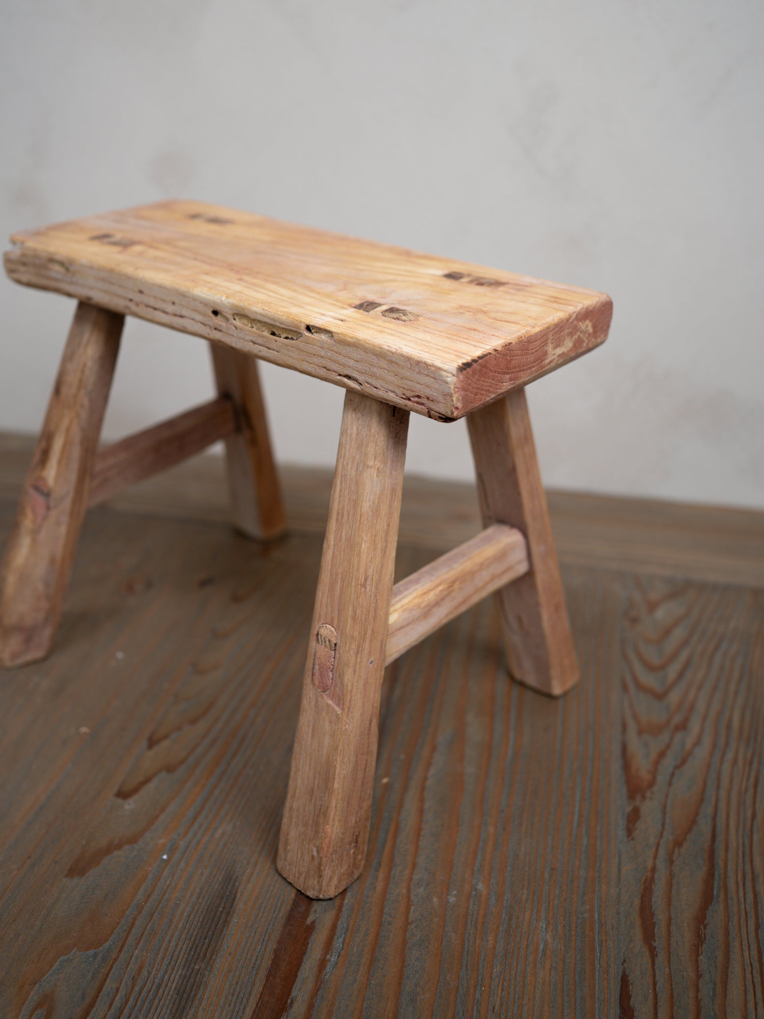 Reclaimed Wooden Mini Stool - Style K
