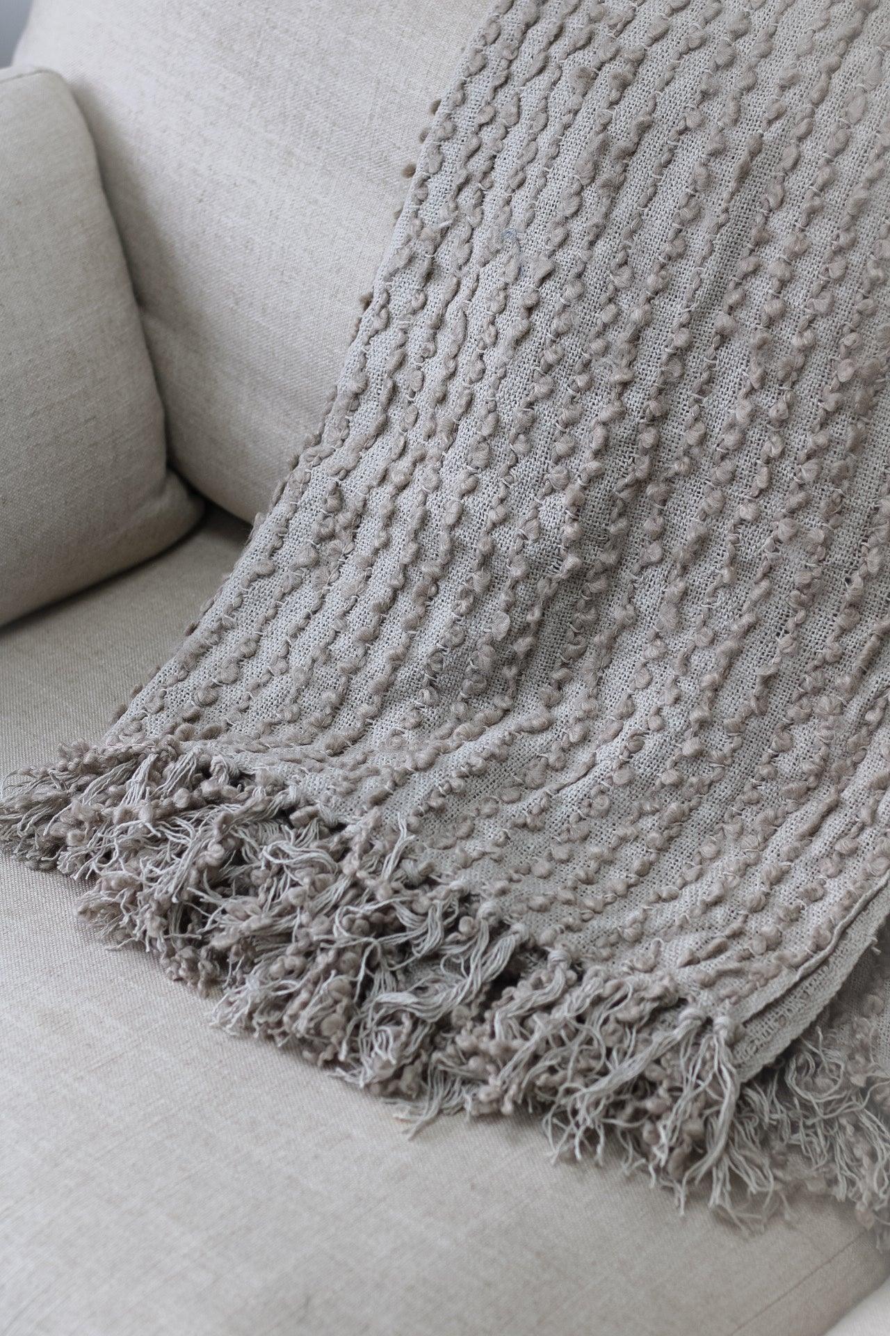 Feather Tasselled Throw