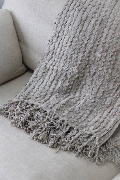 Feather Tasselled Throw