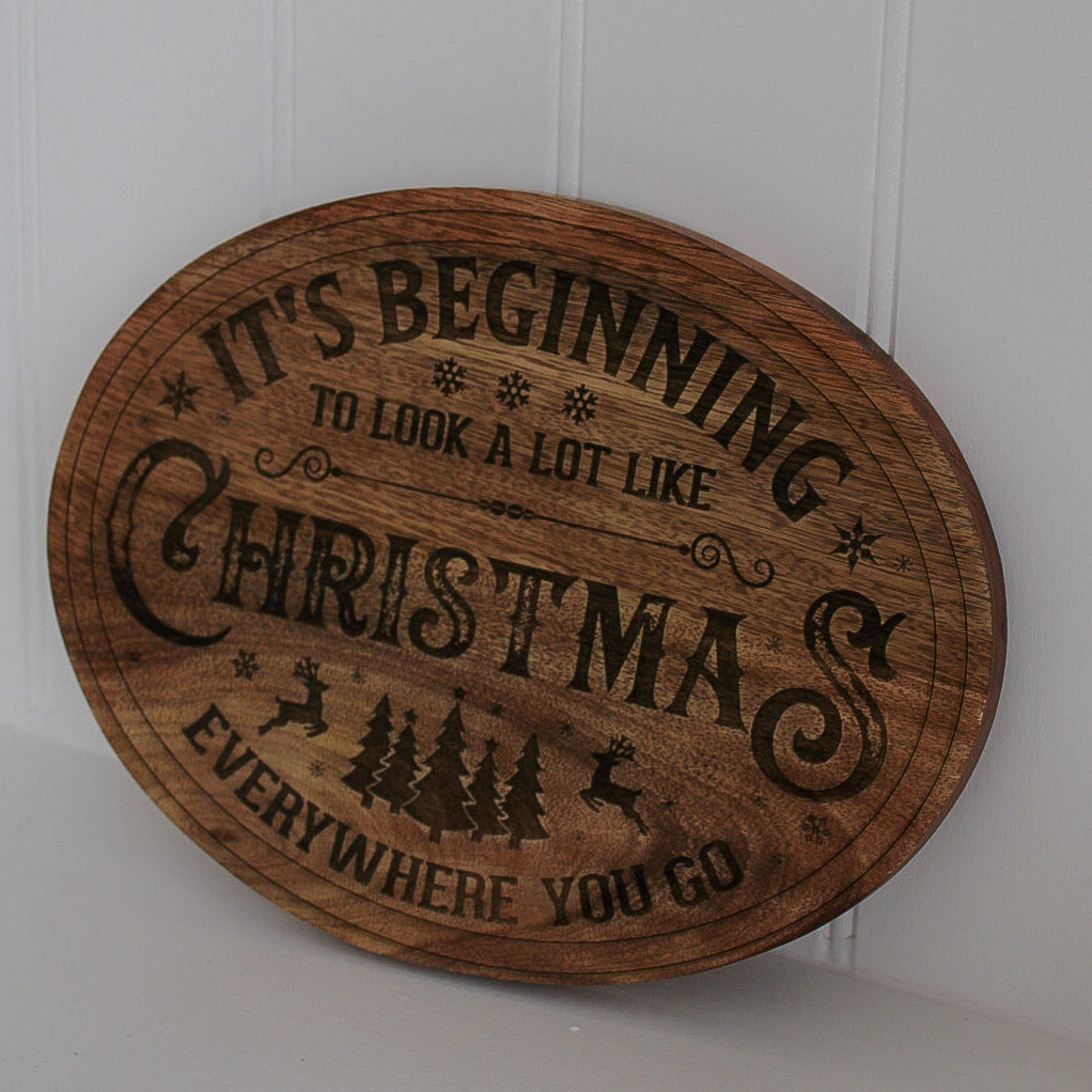 It’s Beginning… Christmas Wooden Sign