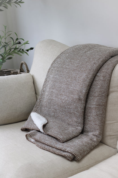 Natural Sherpa Throw