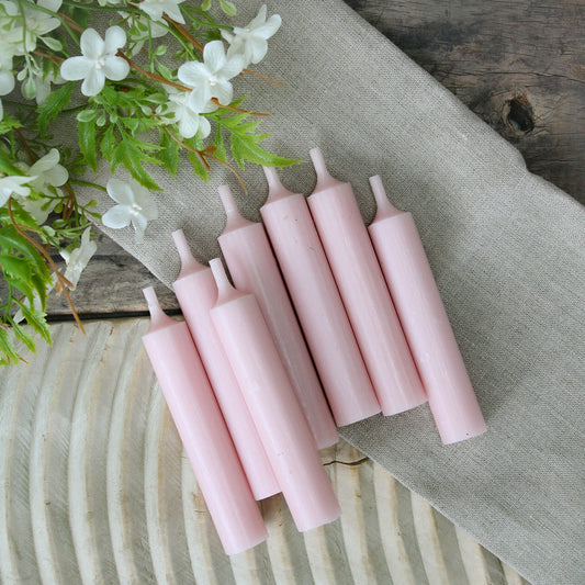 Candyfloss Dinner Candles | Bundle of 7