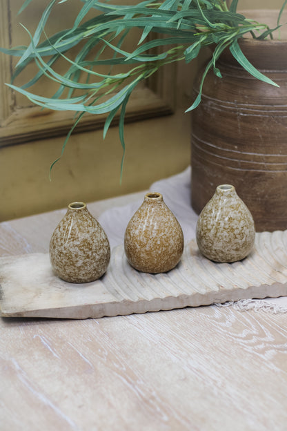 Skomer Natural Bud Vases | Set of 3
