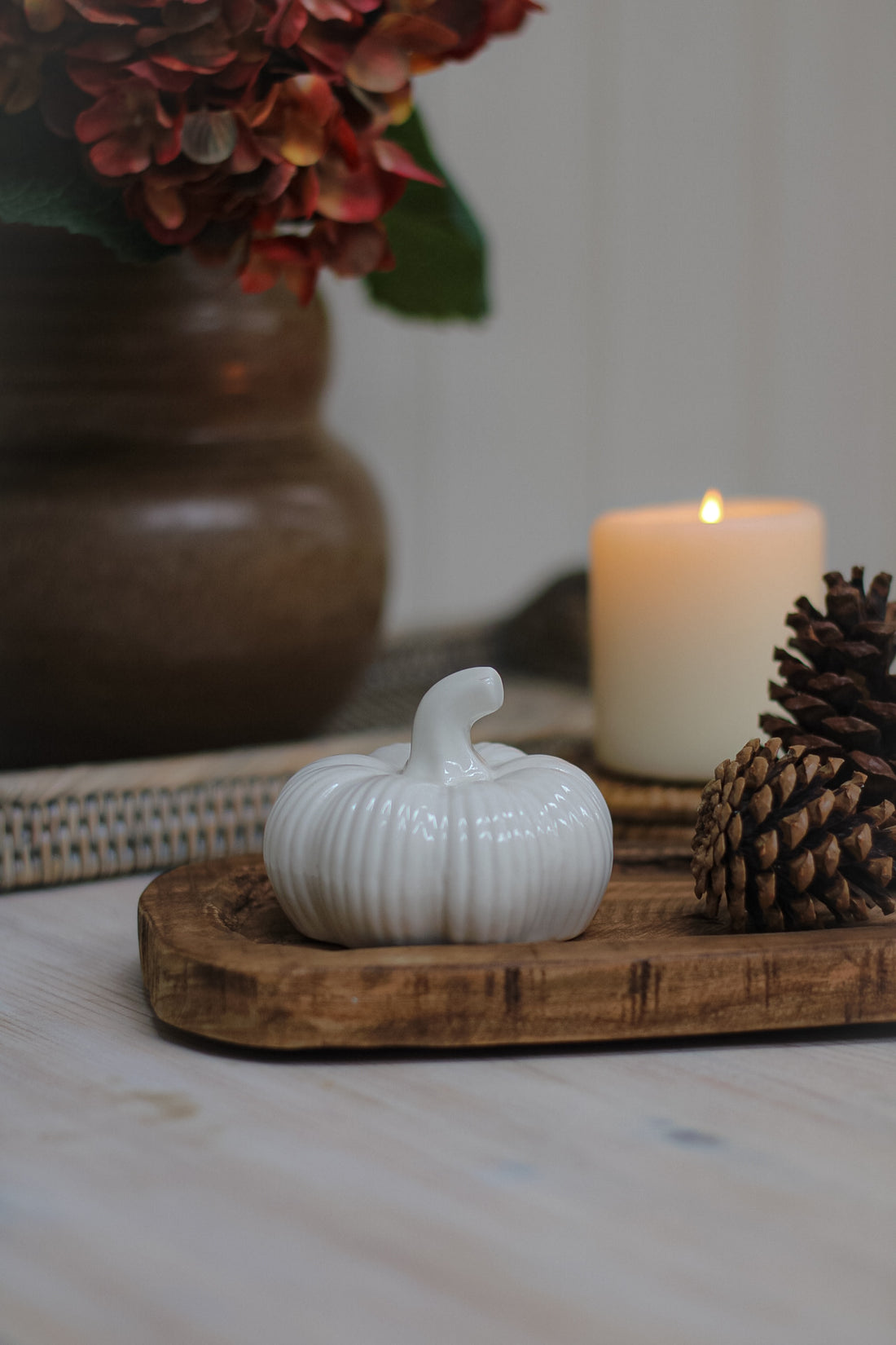 Small Vintage Carved Oval Tray