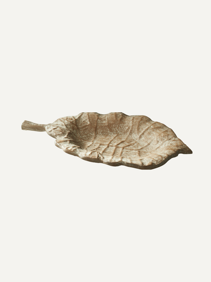 Beige Leaf Tray