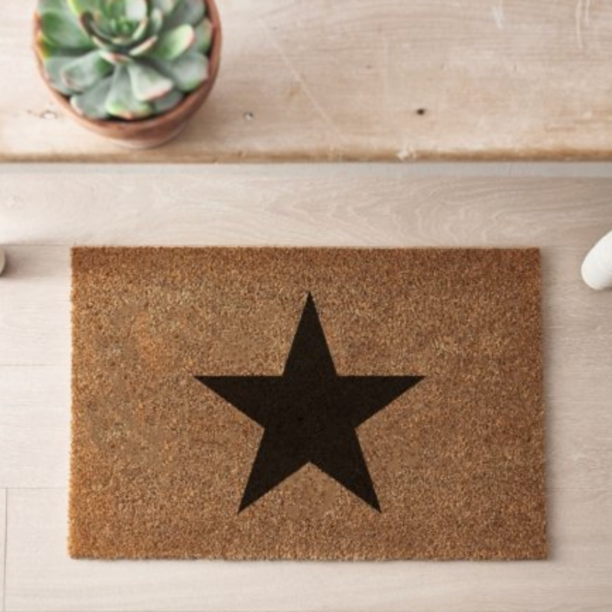 Black Star Doormat