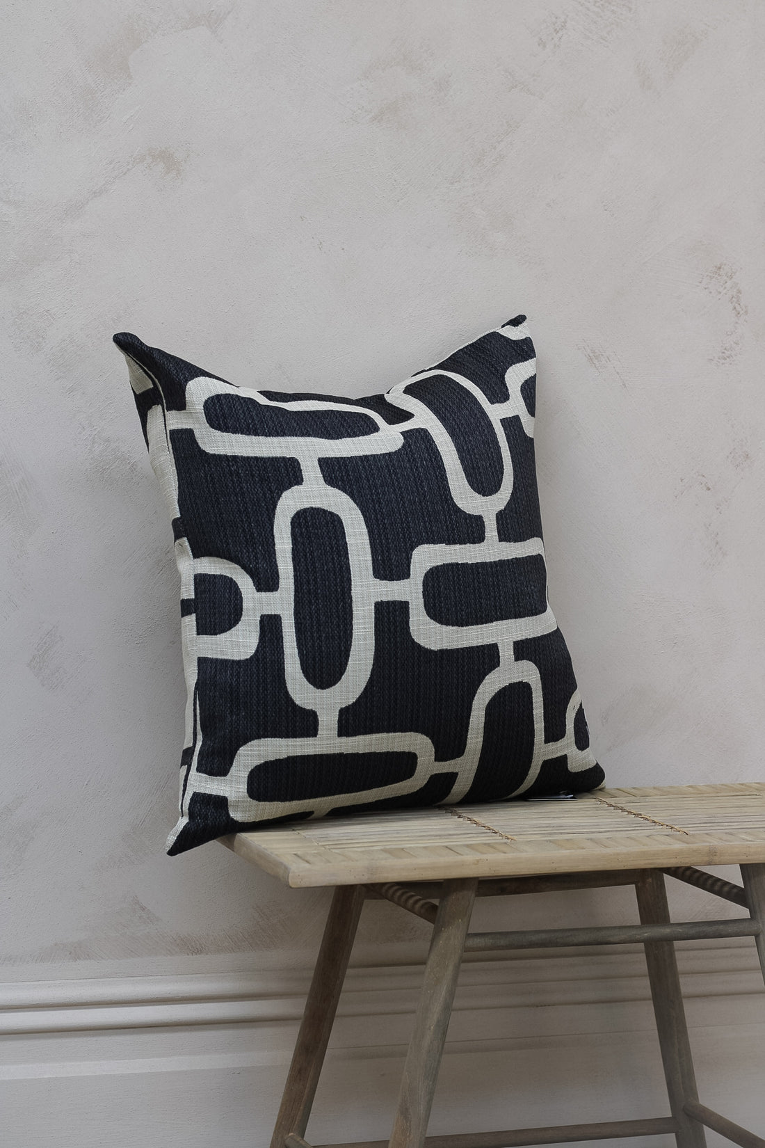 Black & White Abstract Cushion