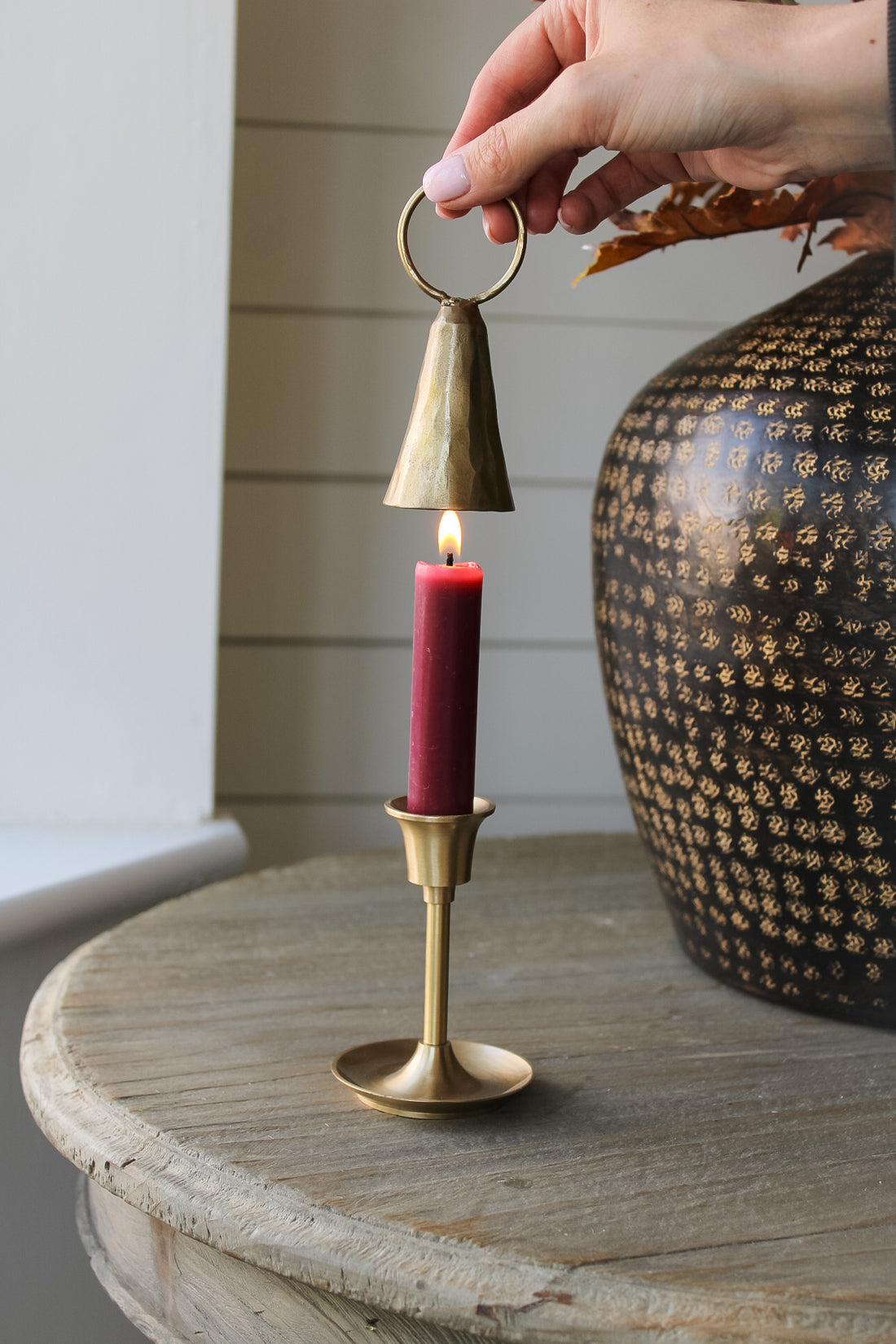 Brass Bell Candle Snuffer