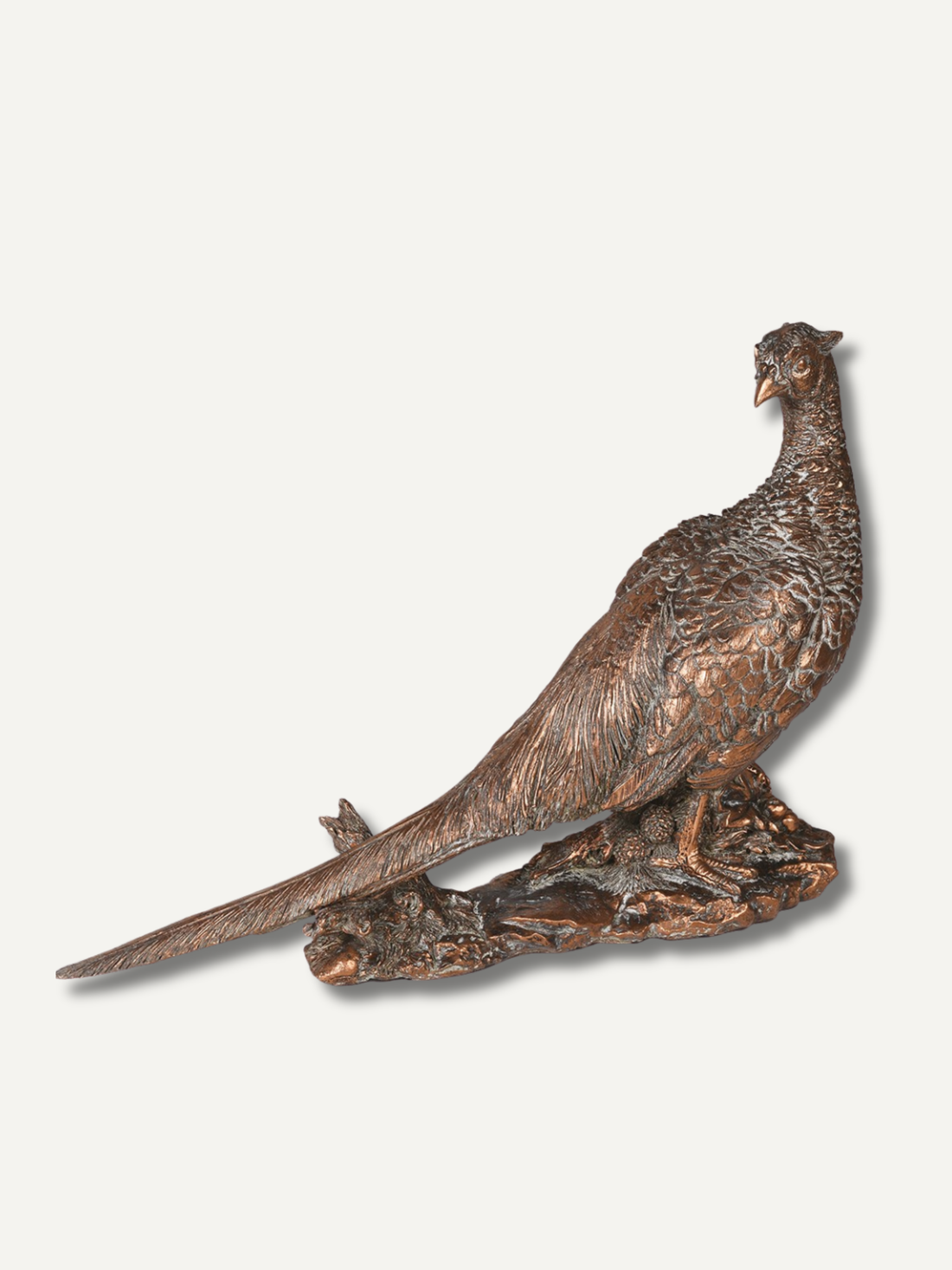 Bronze Pheasant Ornament for modern country inspired styling