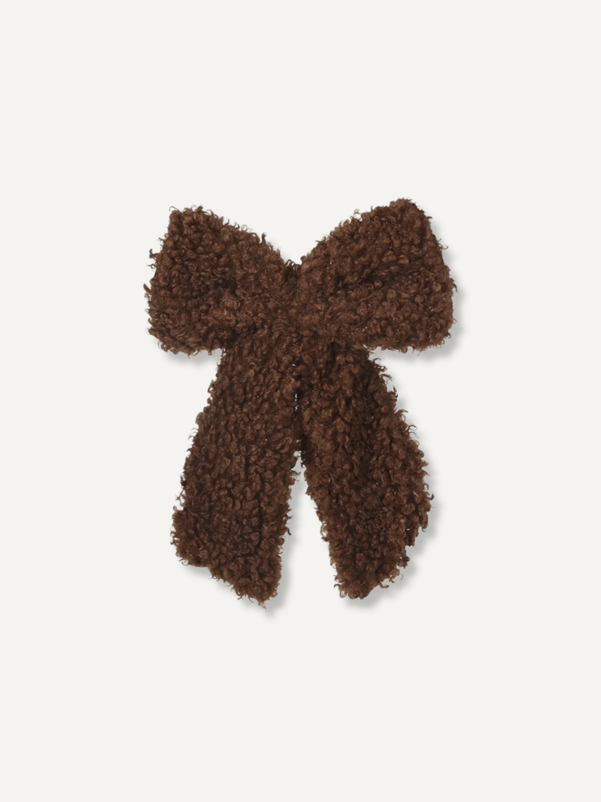 Brown Furry Bow