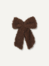 Brown Furry Bow