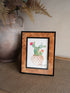 burl wood effect photo frame