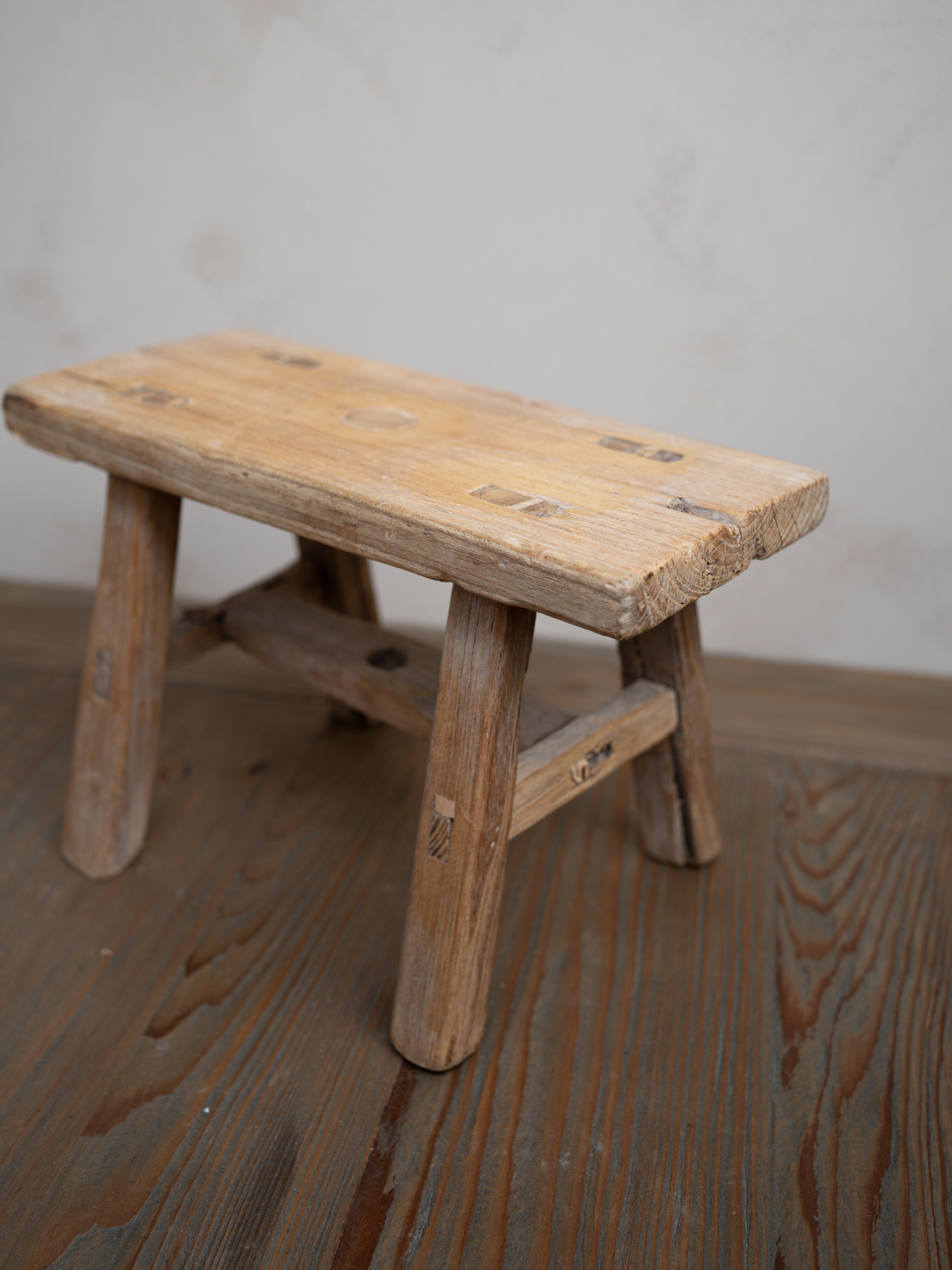 Reclaimed Wooden Mini Stool - Style N