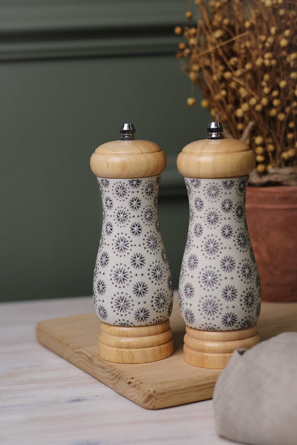 Elsa patterned Salt &amp; Pepper Mills