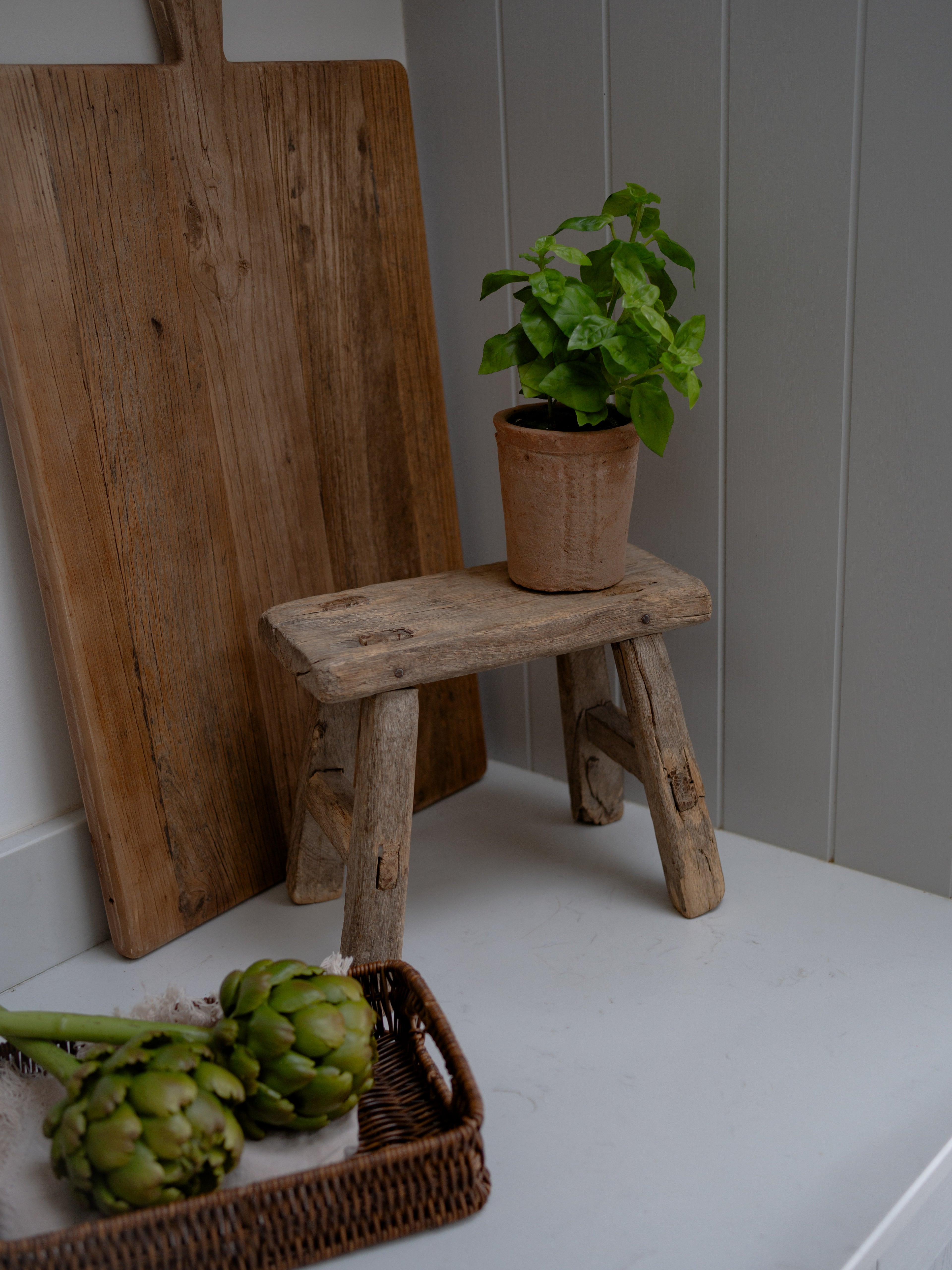 Reclaimed Wooden Mini Stool - Style A