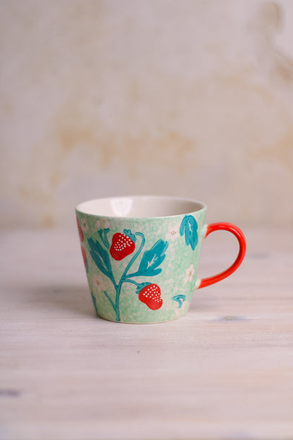 Strawberry Fields Stoneware Mug