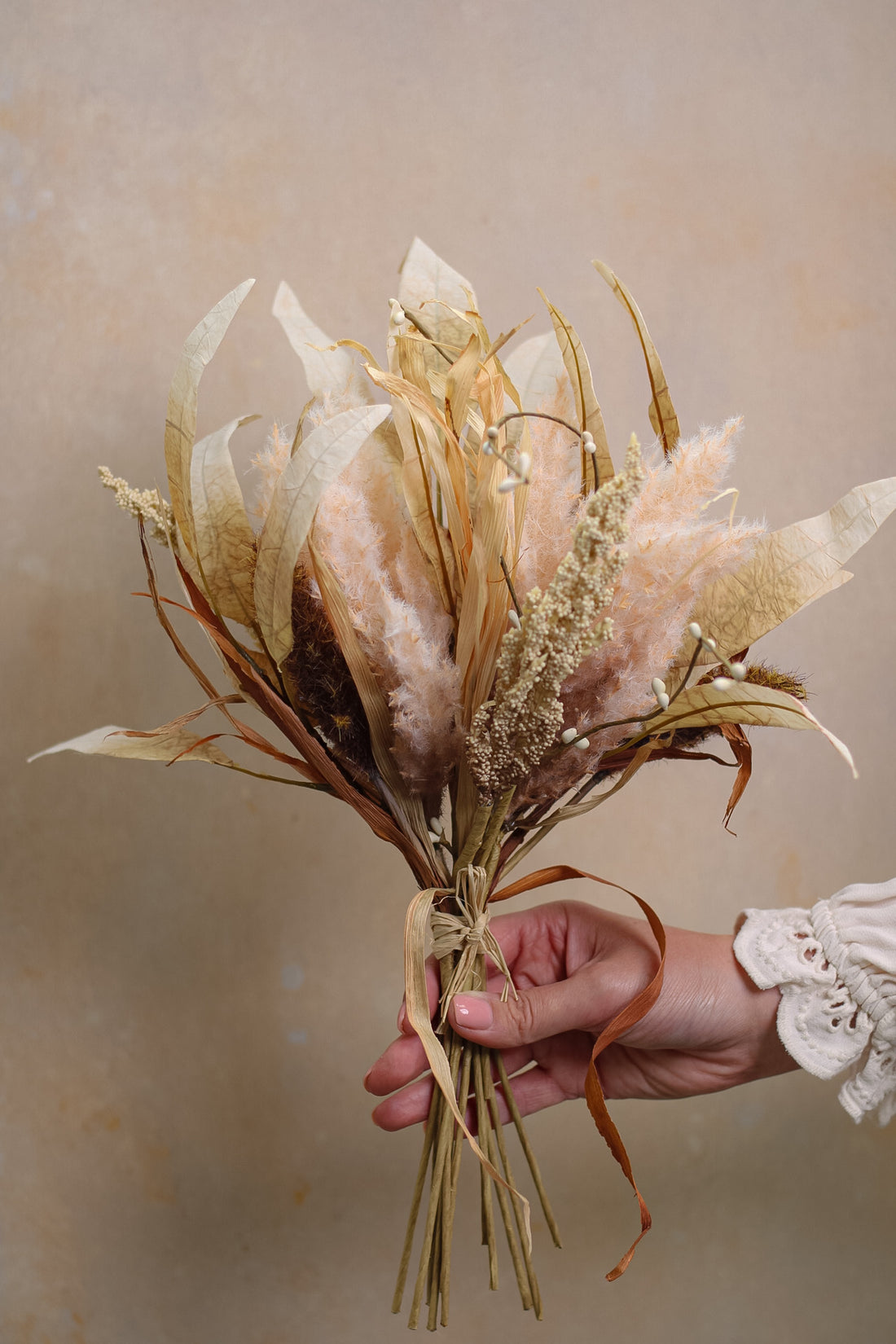 Faux Nude Dried Touch Foliage Bunch