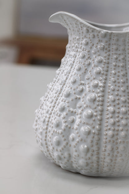 White Porcelain Sea Urchin Jug