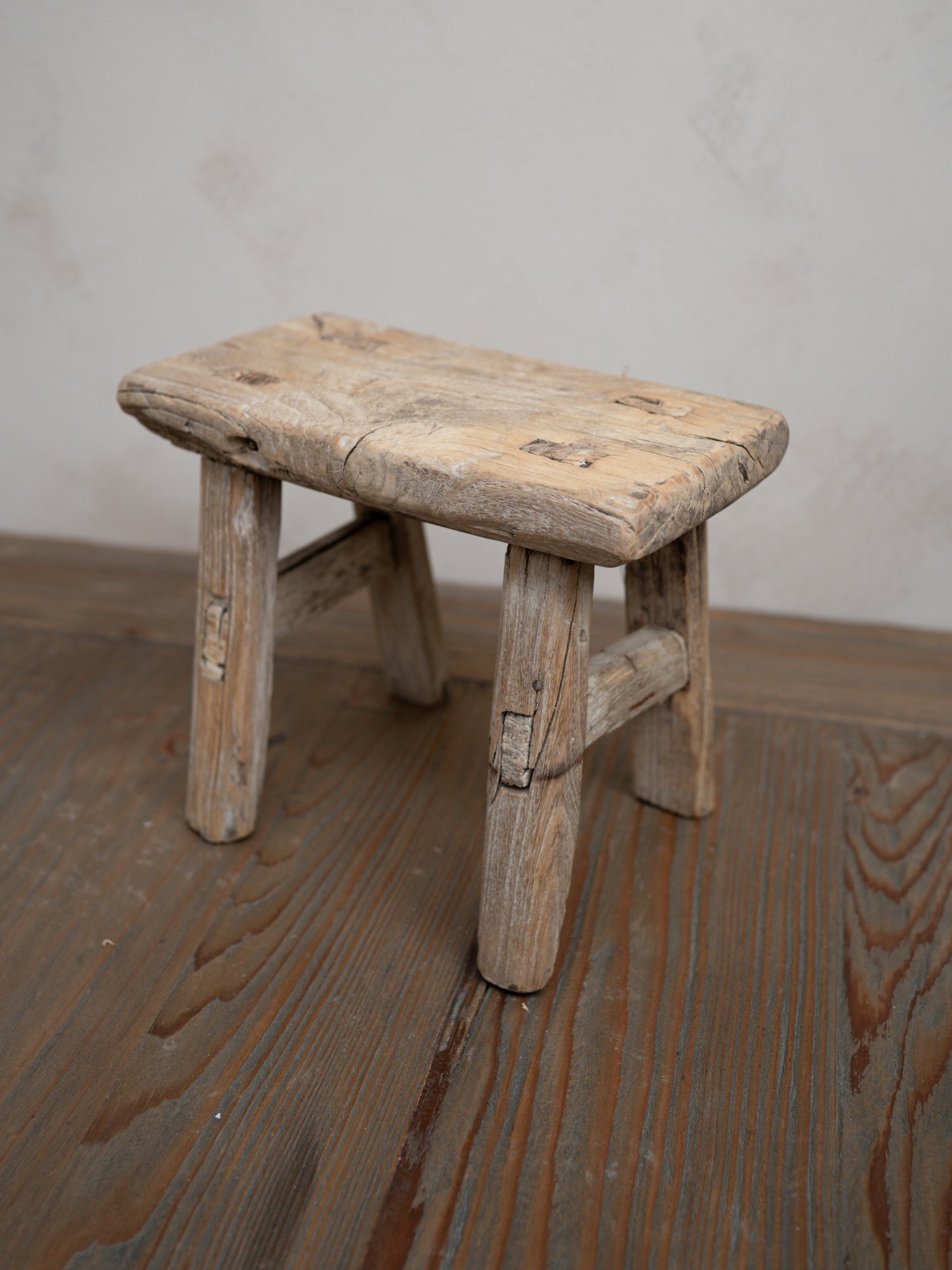 Reclaimed Wooden Mini Stool - Style AF