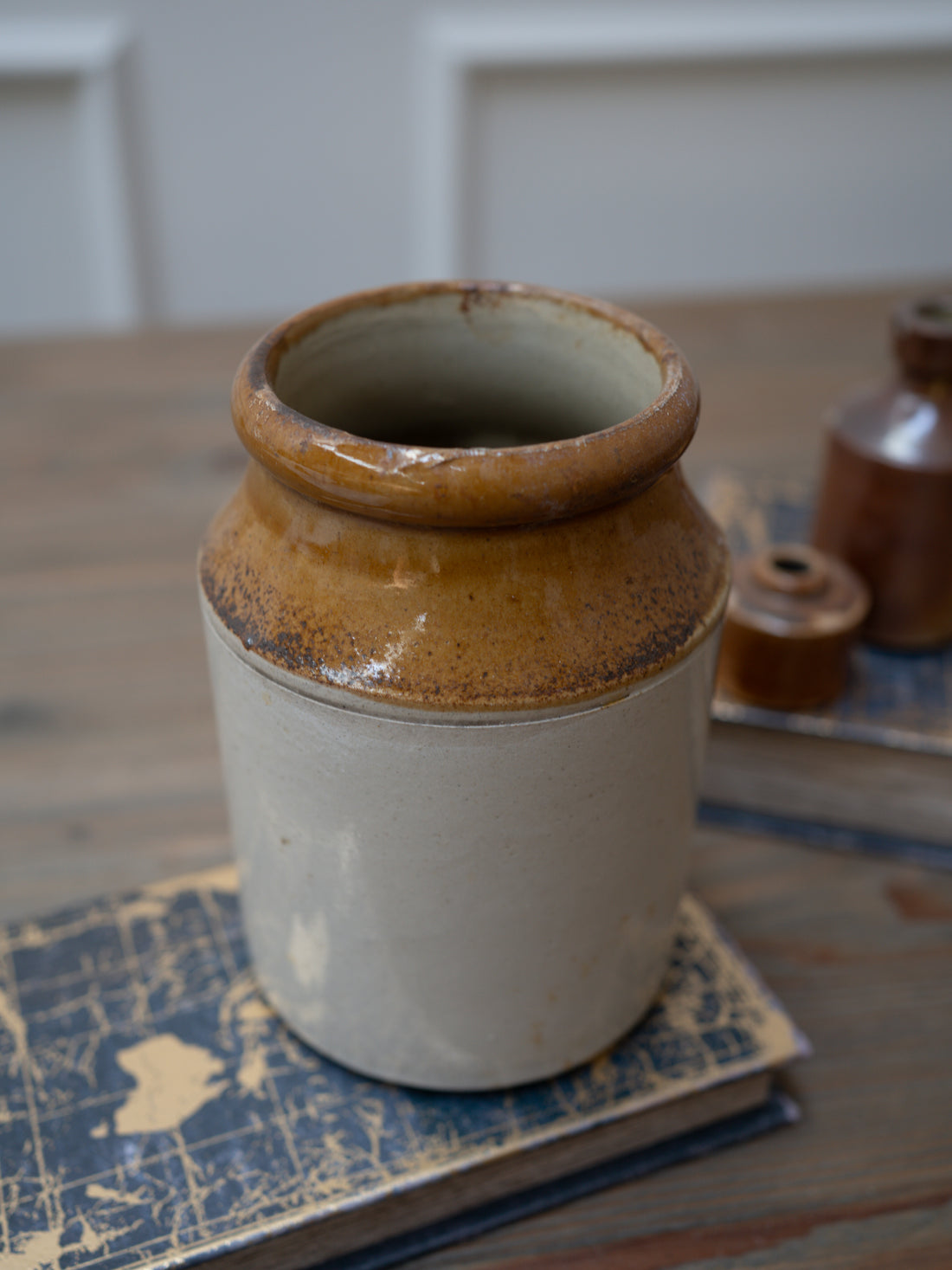 Large Vintage Salt Glazed Pot - Style 4