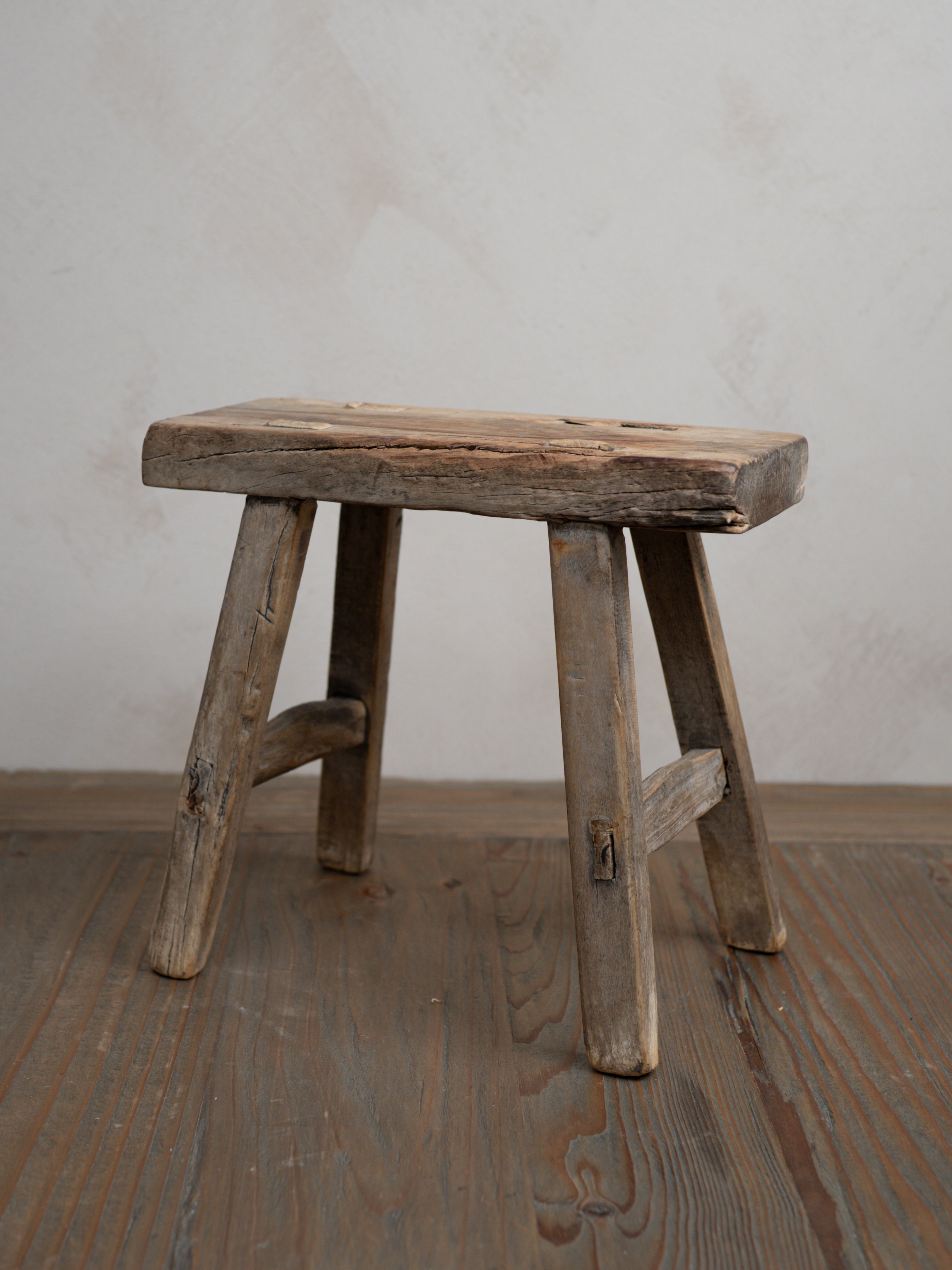 Reclaimed Wooden Mini Stool - Style G
