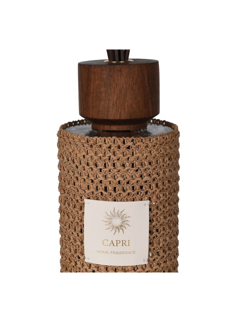 Wooden diffuser with textured cover and &