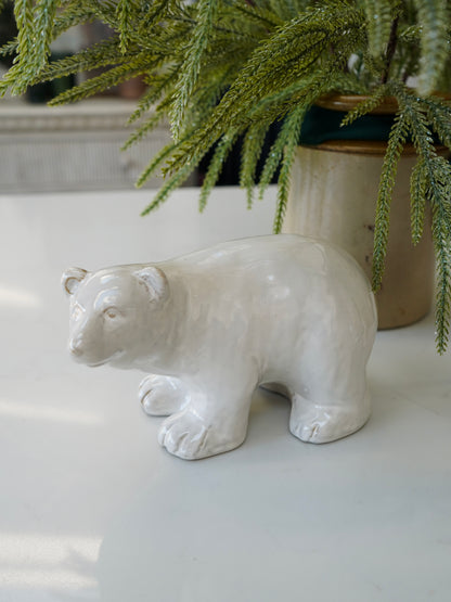 Ceramic Arctic Polar Bear Decoration