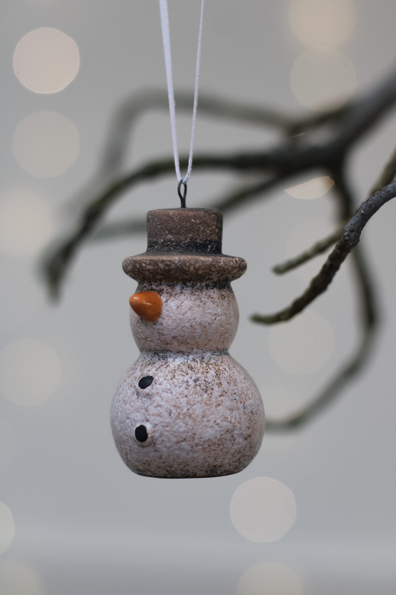 Ceramic Snowman christmas Tree Hanger