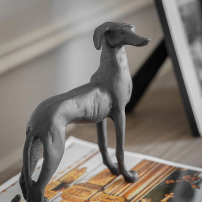 Charcoal Standing Dog Ornament