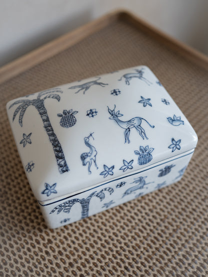 Chinoiserie Whimsical Animal Trinket Box