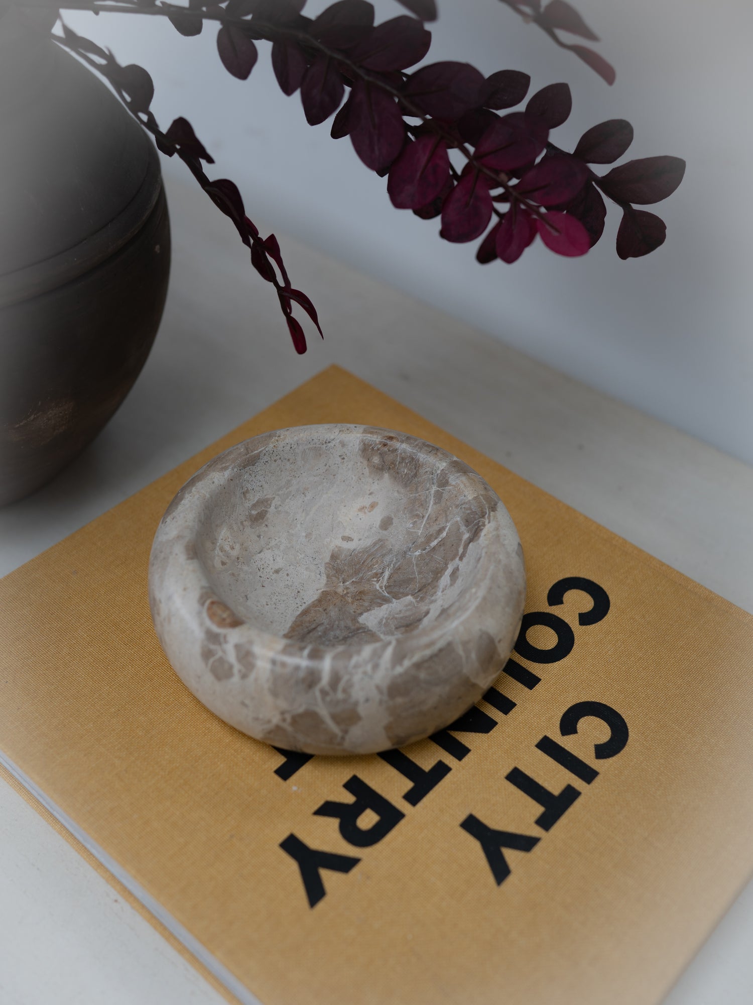Chocolate Marble Trinket Bowl
