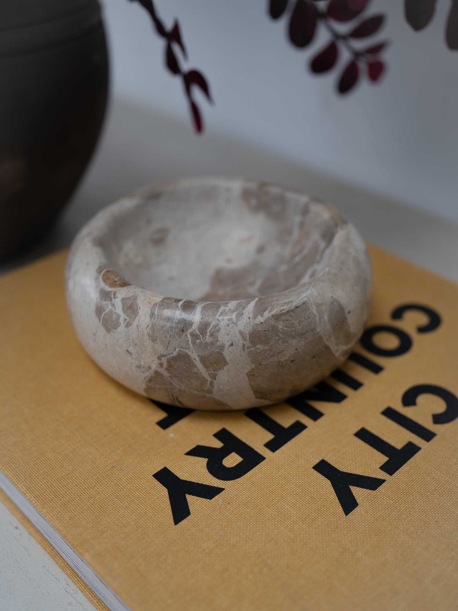 Chocolate Marble Trinket Bowl