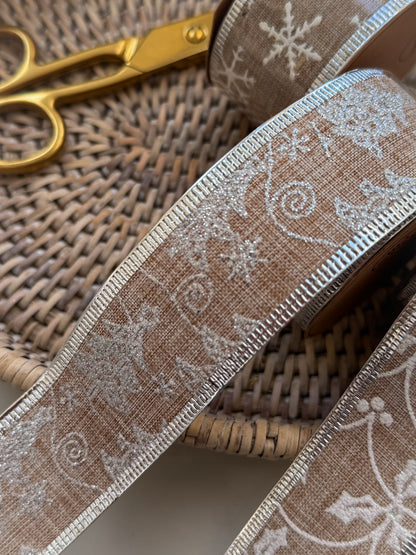 Christmas Hessian Ribbon for christmas decor