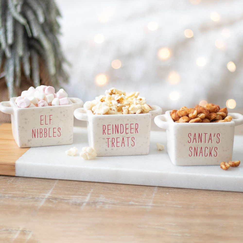 Christmas Mini Snack Bowls | Set of 3