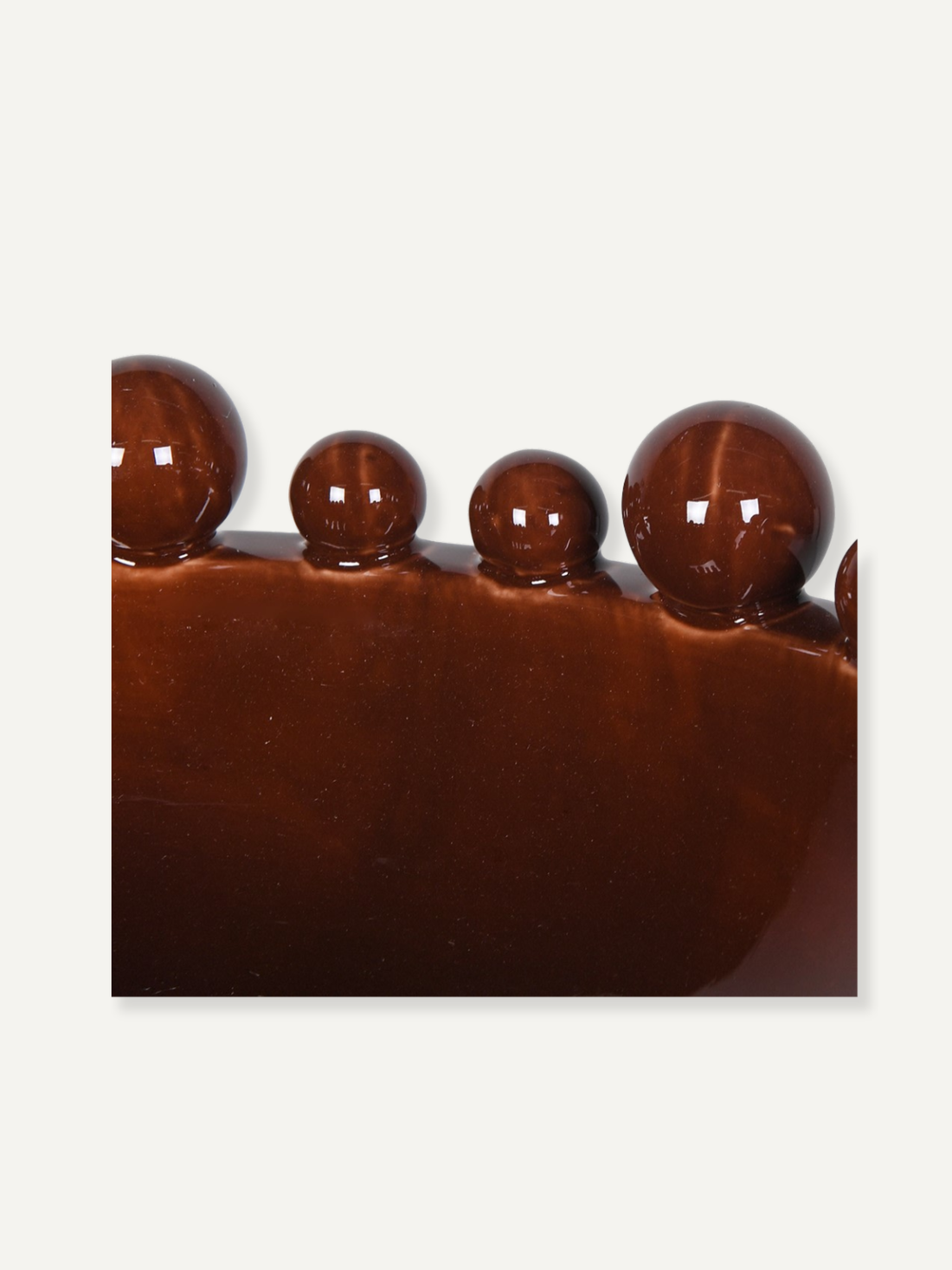 Coco Brown Bobble Edged Bowl
