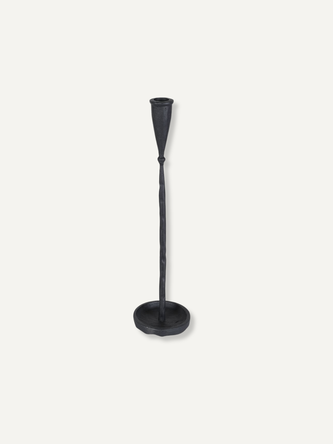Pair of Onyx Metal Candlesticks