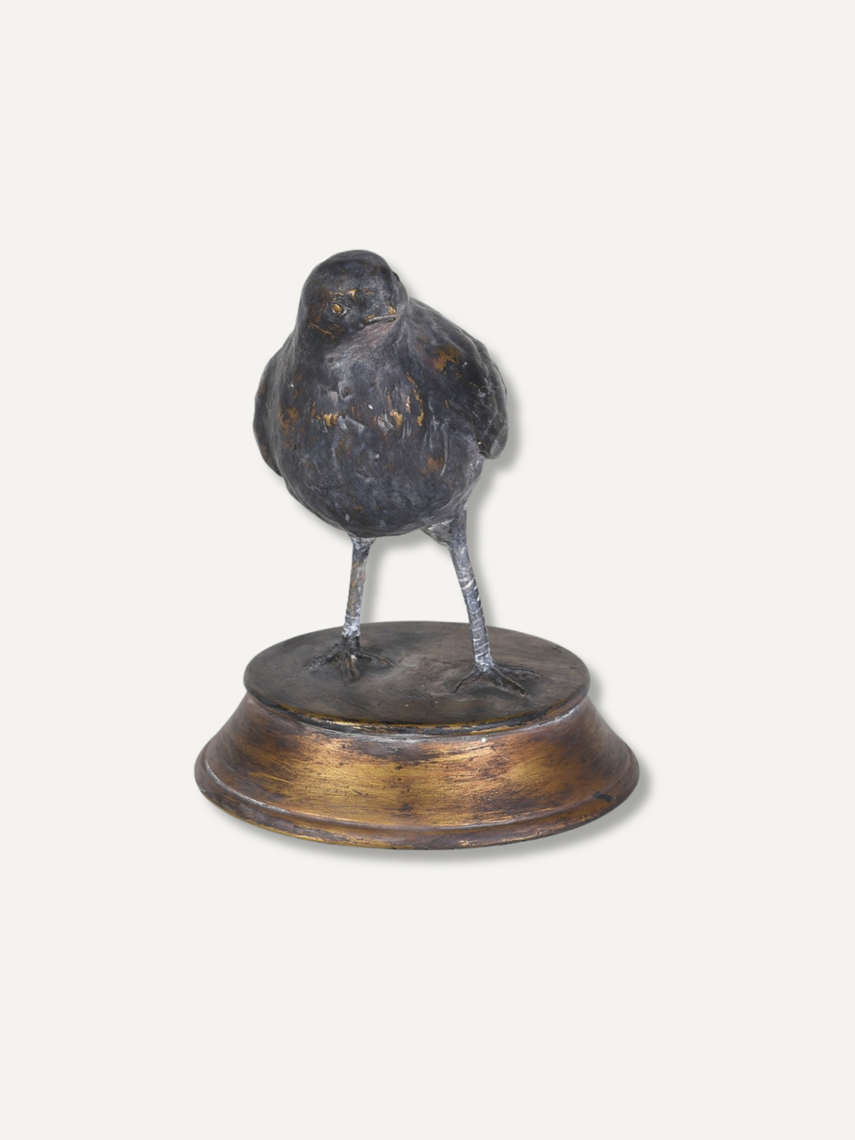 Antique Gold Quail Ornament