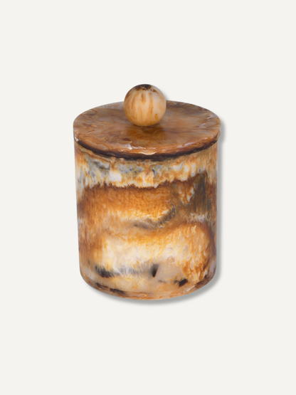 Brown Marble Effect Jar
