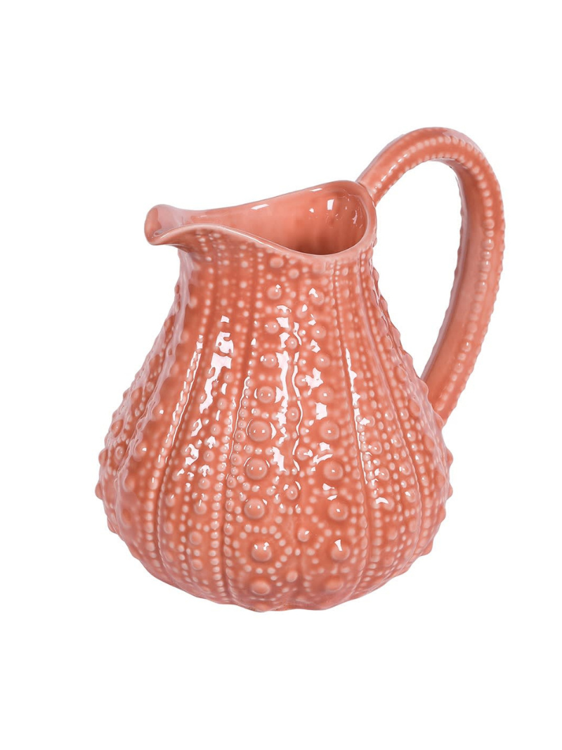 Coral Porcelain Urchin Jug
