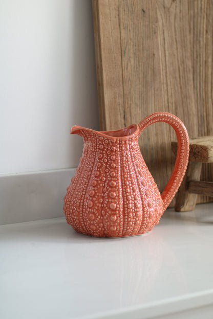 Coral Porcelain Urchin Jug