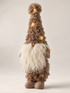 tall fluffy brown gonk with snowflake led lights
