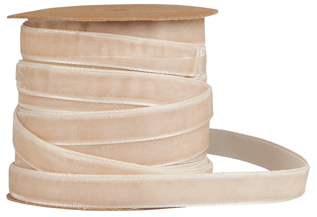Cream Velvet Ribbon
