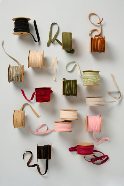 Cream Velvet Ribbon