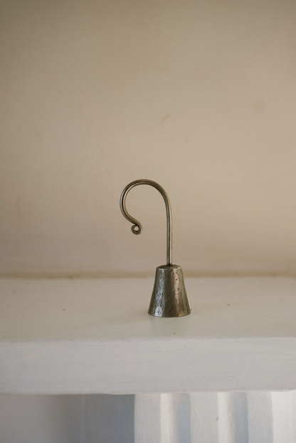 Curved Antique Pewter Candle Snuffer
