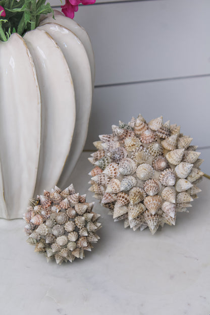 Pike Shell Ball Decorative Sculpture