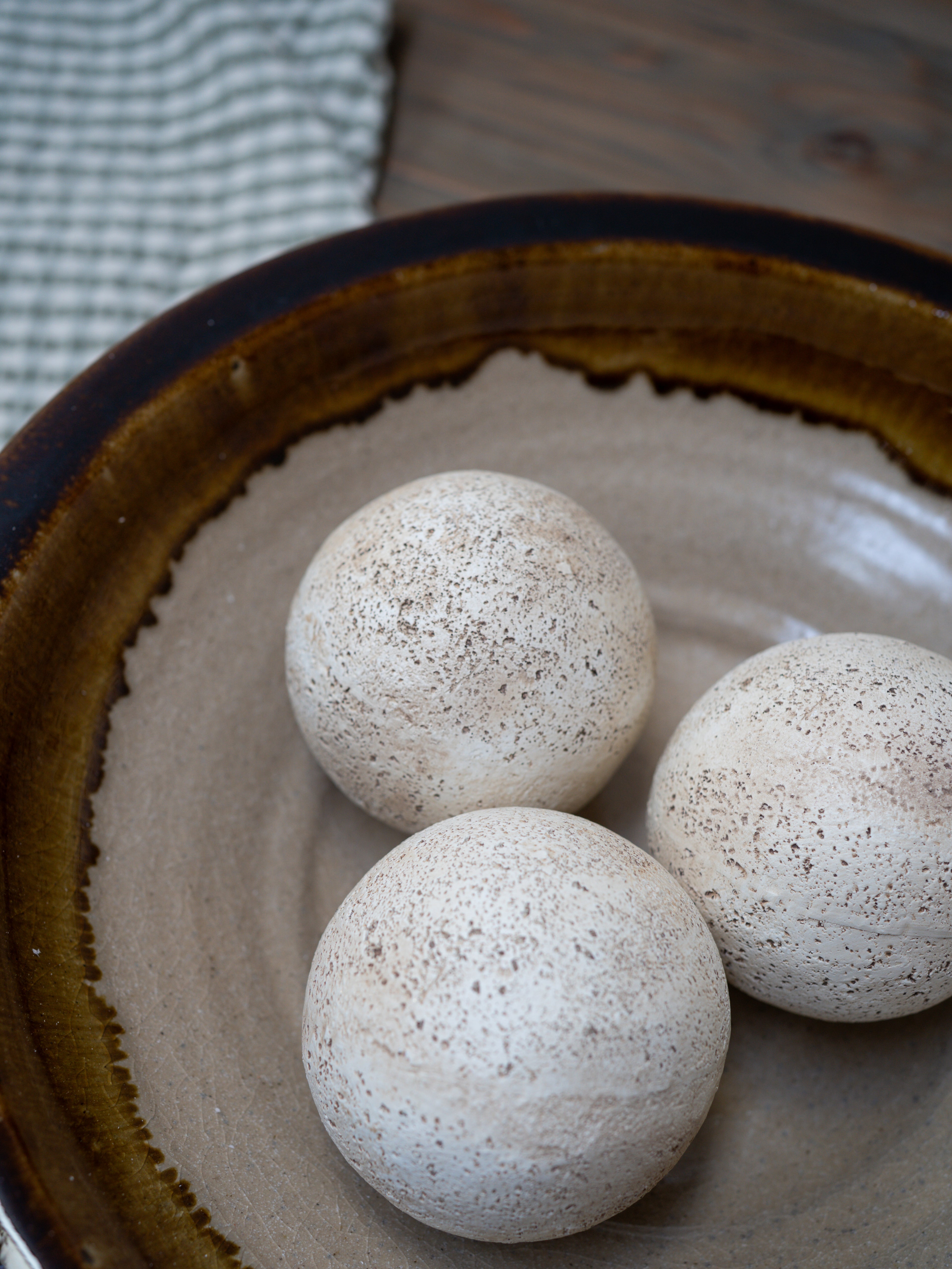 Travertine Effect Decorative Ball