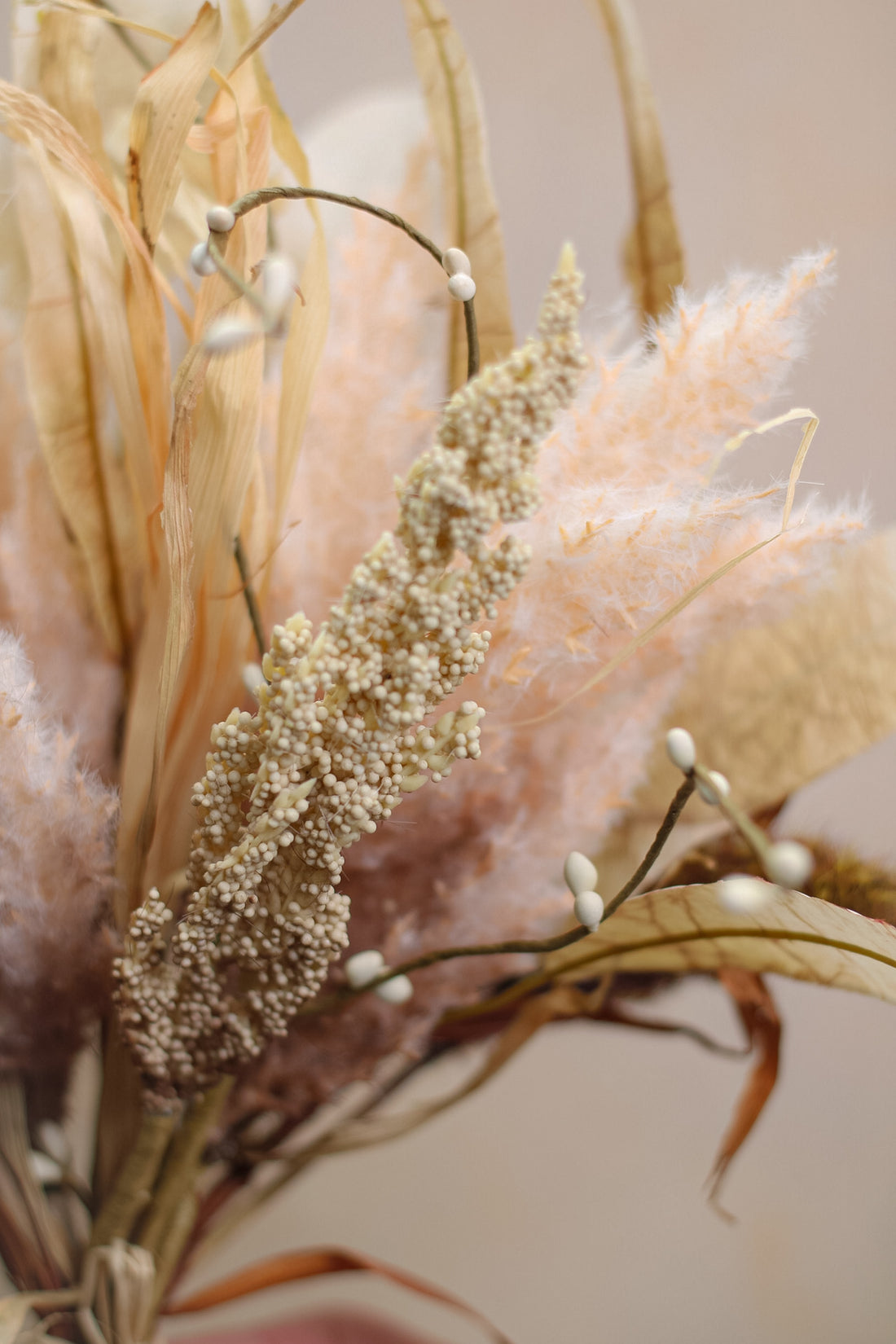 Faux Nude Dried Touch Foliage Bunch