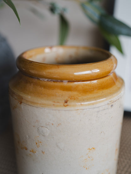 Large Vintage Salt Glazed Pot - Style 3