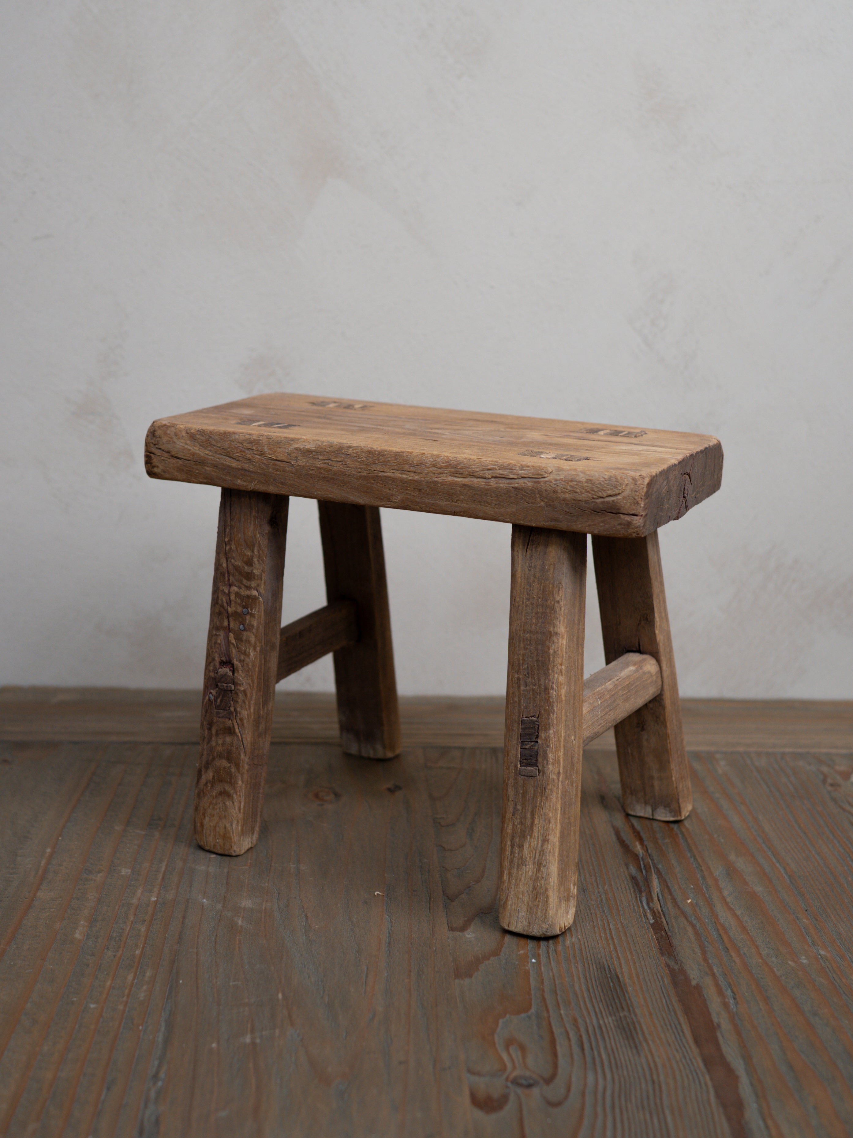 Reclaimed Wooden Mini Stool - Style O